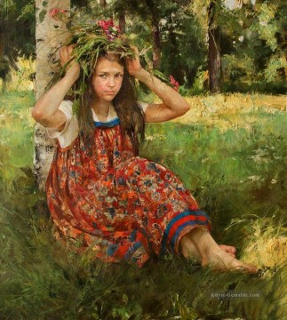 Frau Werke - Recht kleines Mädchen NM Tadschikistan 27 Impressionist
